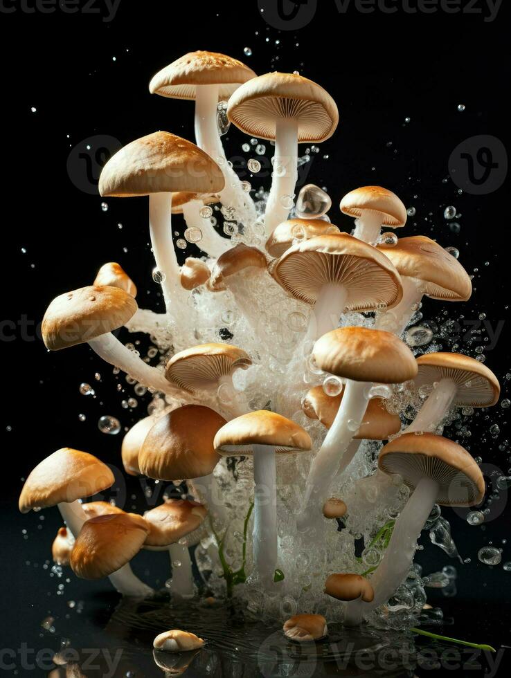 AI Generative a photo of mushrooms