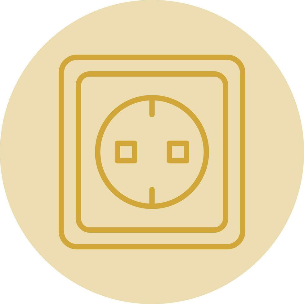 Electric socket Vector Icon Design