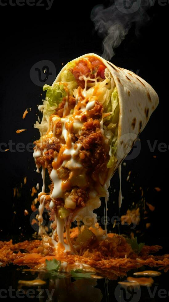 AI Generative a photo of burrito
