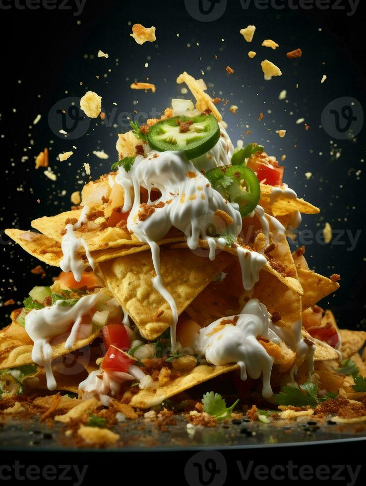 AI Generative a photo of nachos