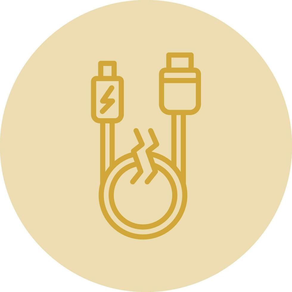 Usb cable Vector Icon Design
