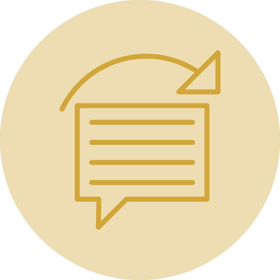 Reply Vector Icon Design