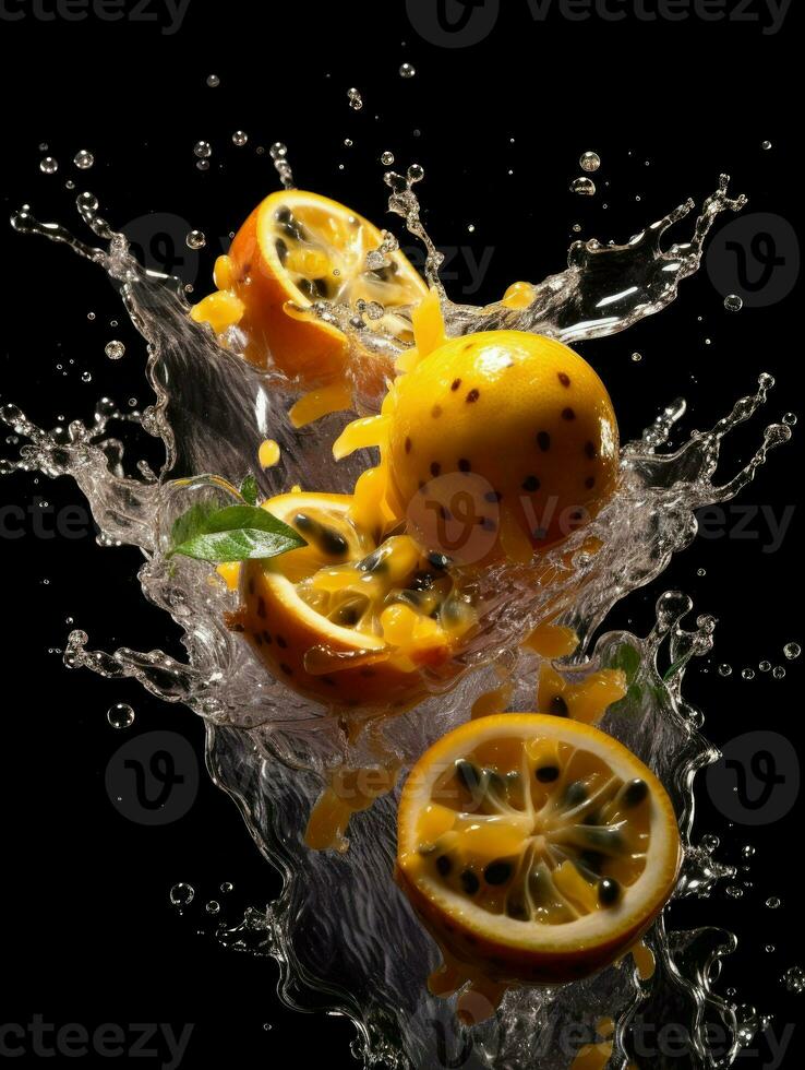 AI Generative a photo of passionfruit