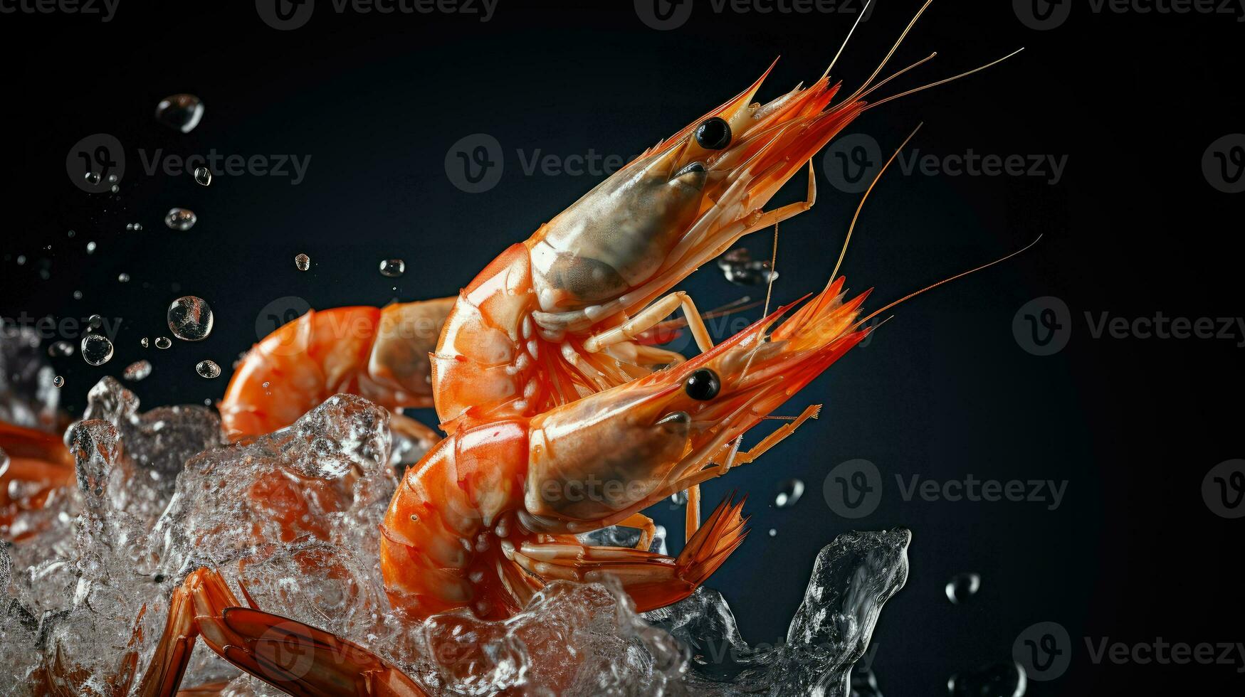 AI Generative a photo of shrimp