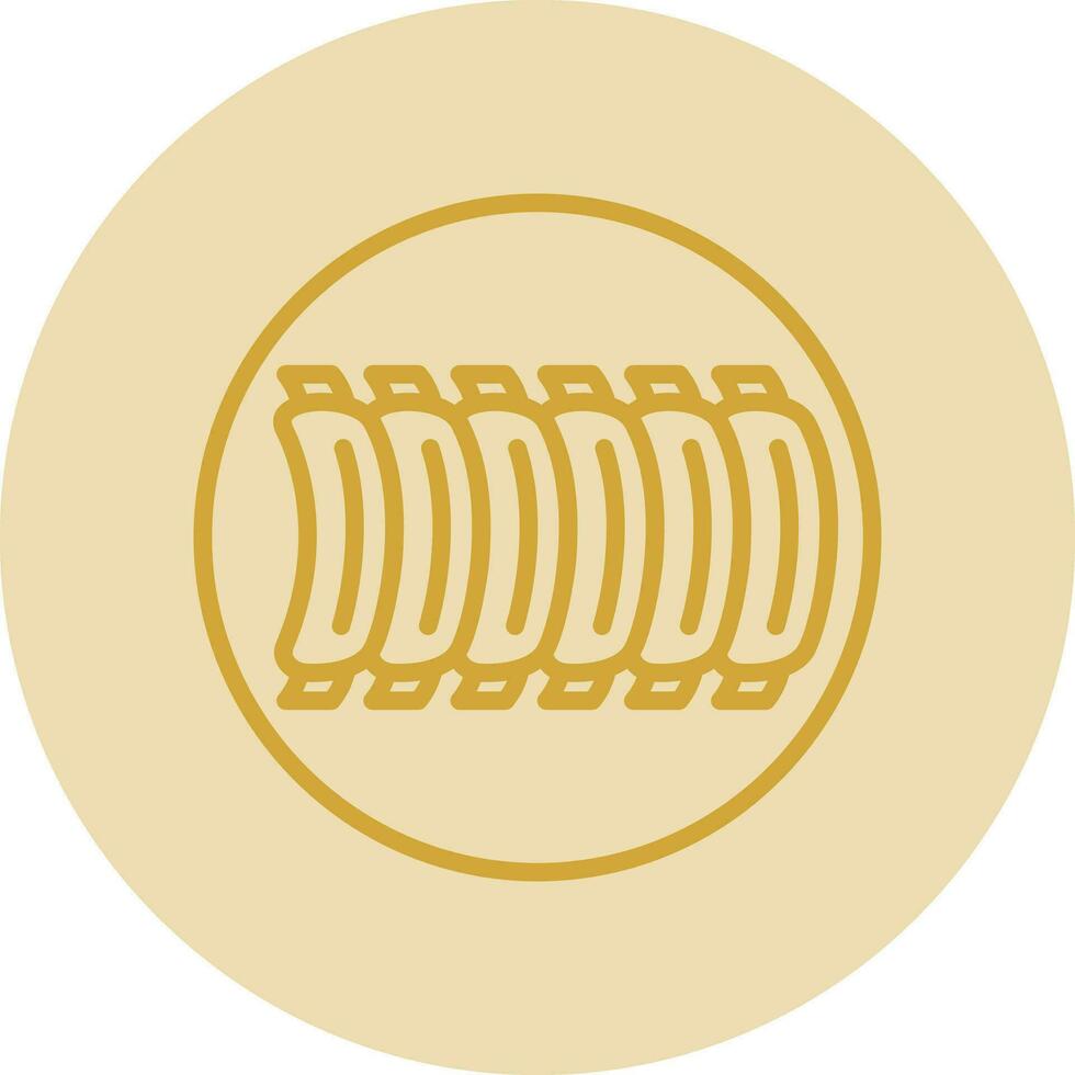 BBQ Ribs Vector Icon Design