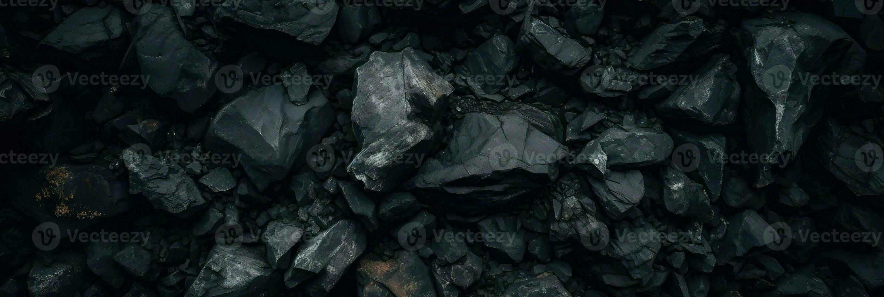AI Generative a black coal background photo