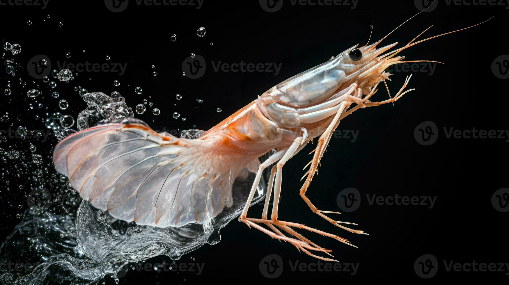 AI Generative a photo of shrimp