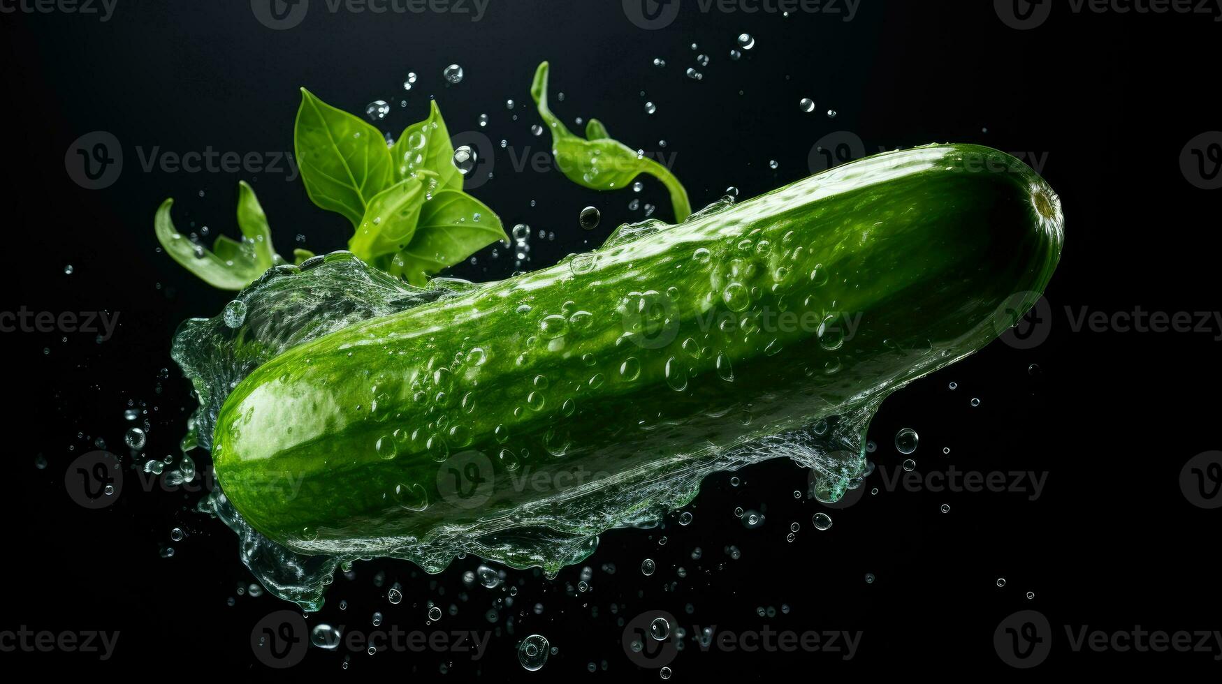 AI Generative a photo of cucumber