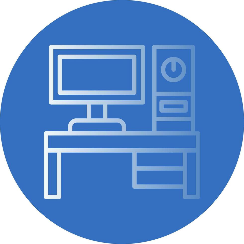 Desktop pc Vector Icon Design