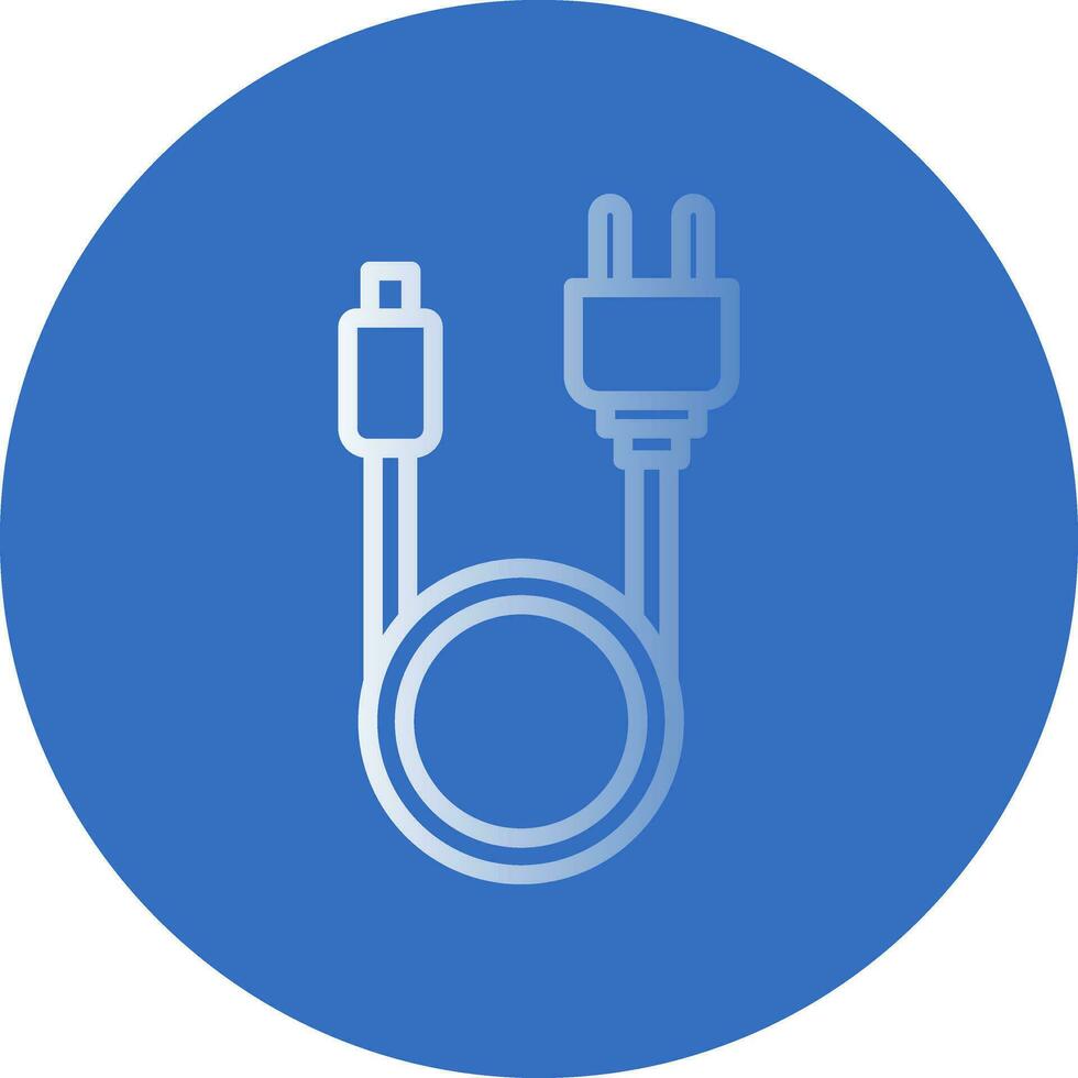 Search Cable Vector Icon Design