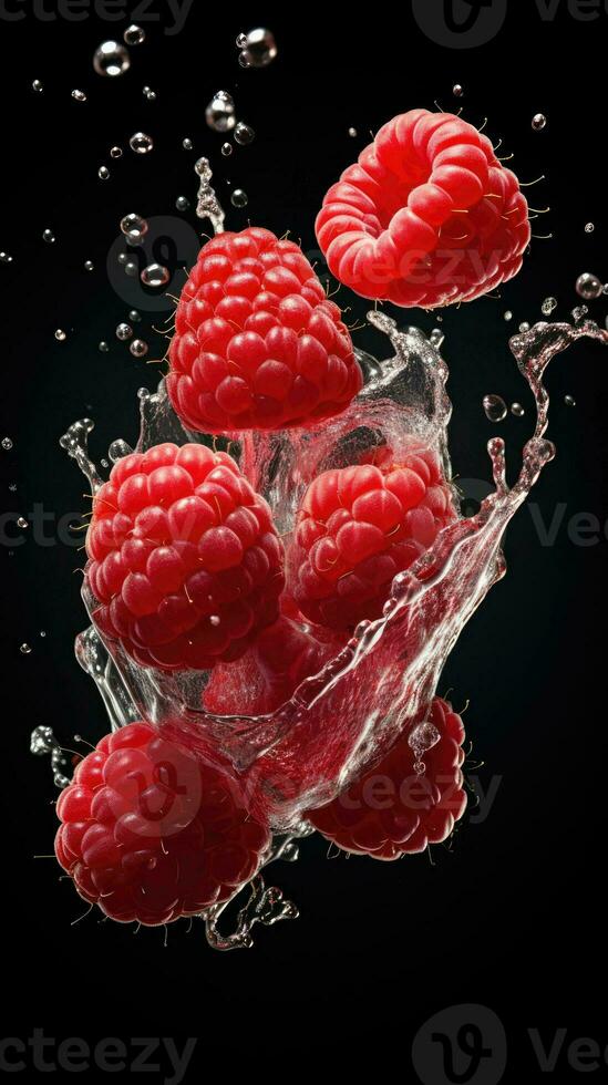AI Generative a photo of raspberry