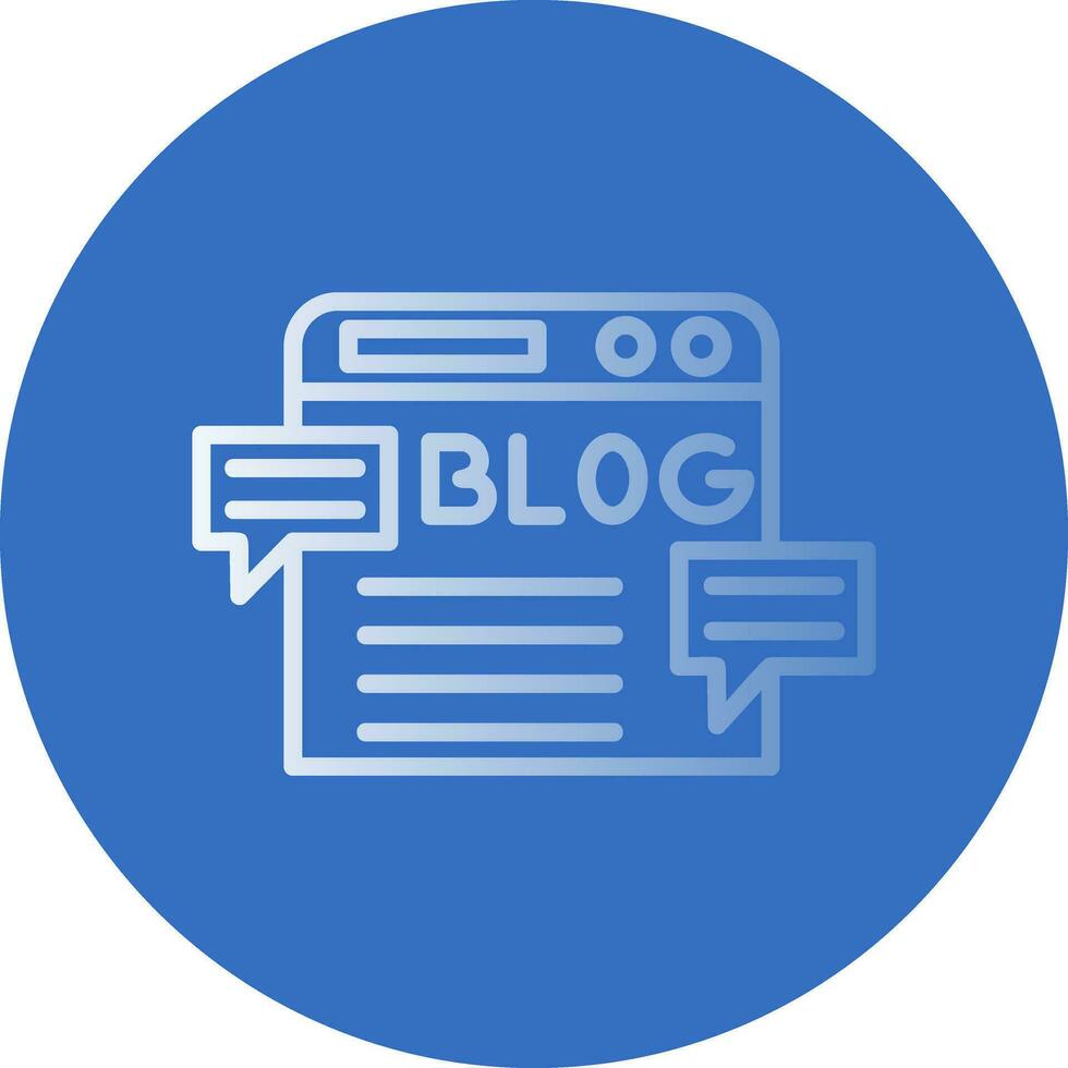 Blog Vector Icon Design