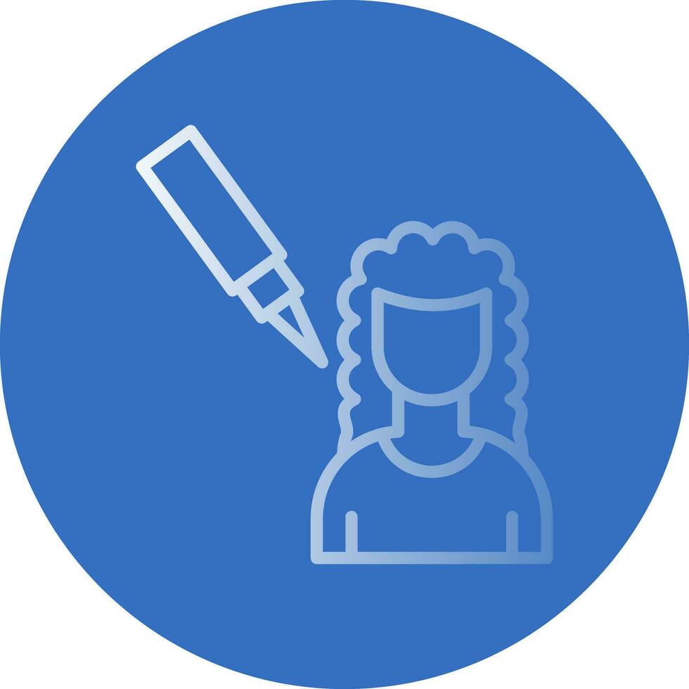 Scalp Treatment Vector Icon Design