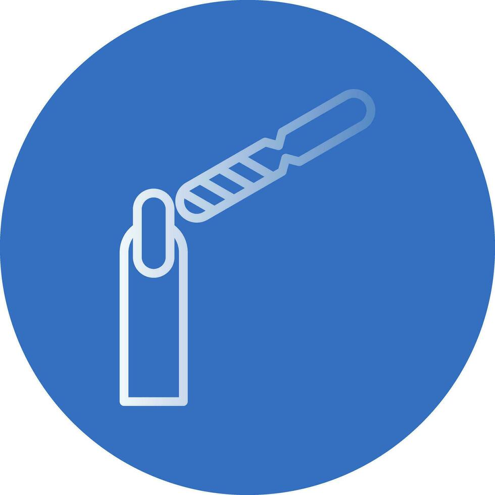 Nail Buffer Vector Icon Design