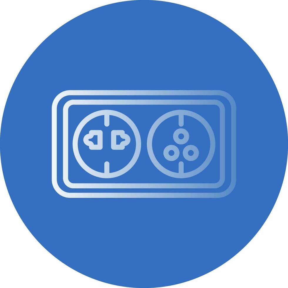 Wall socket Vector Icon Design