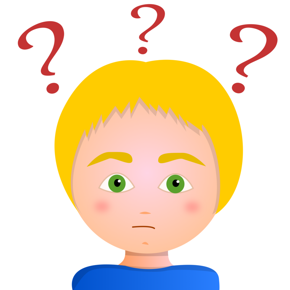 boy with question mark png