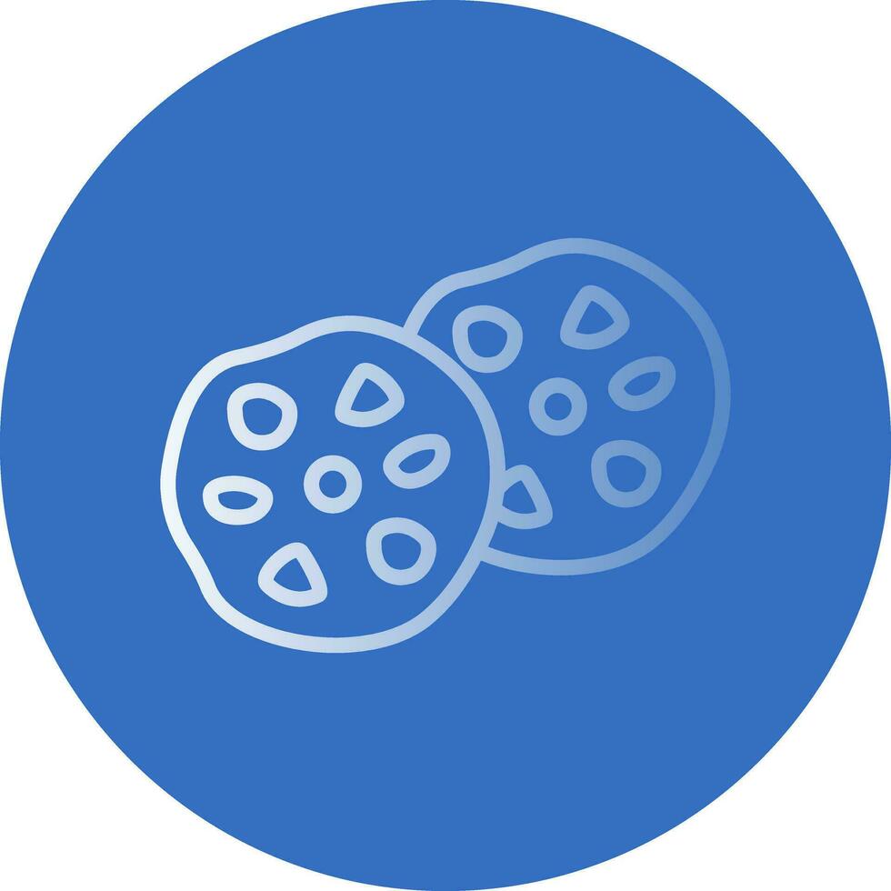 Chocolate Chip Cookies Vector Icon Design