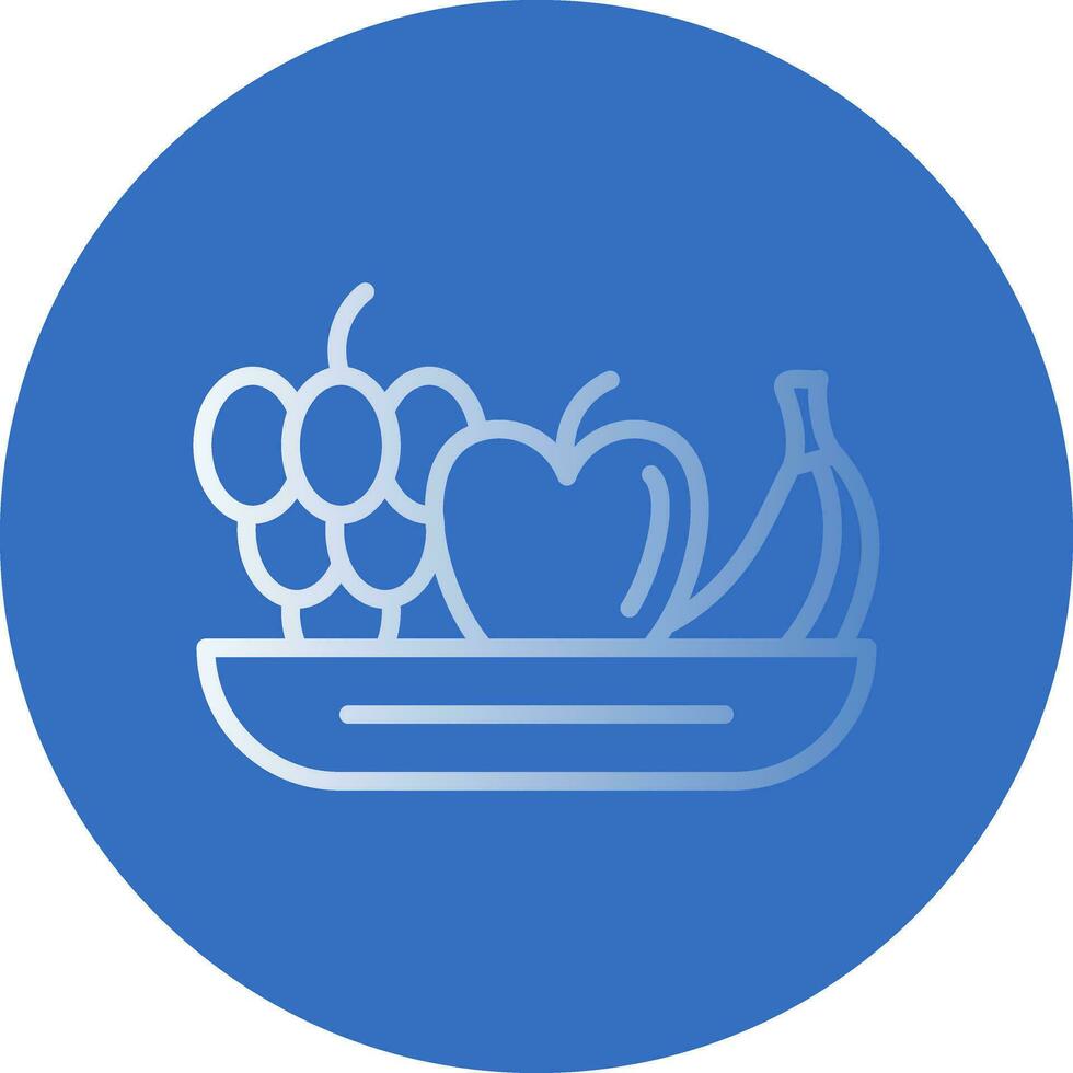 Fruta ensalada vector icono diseño