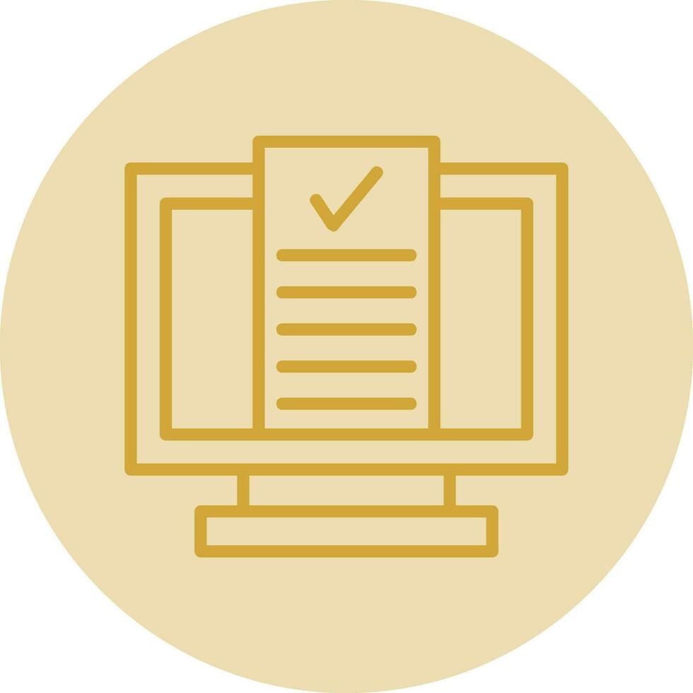 Desktop Computer Vector Icon Design