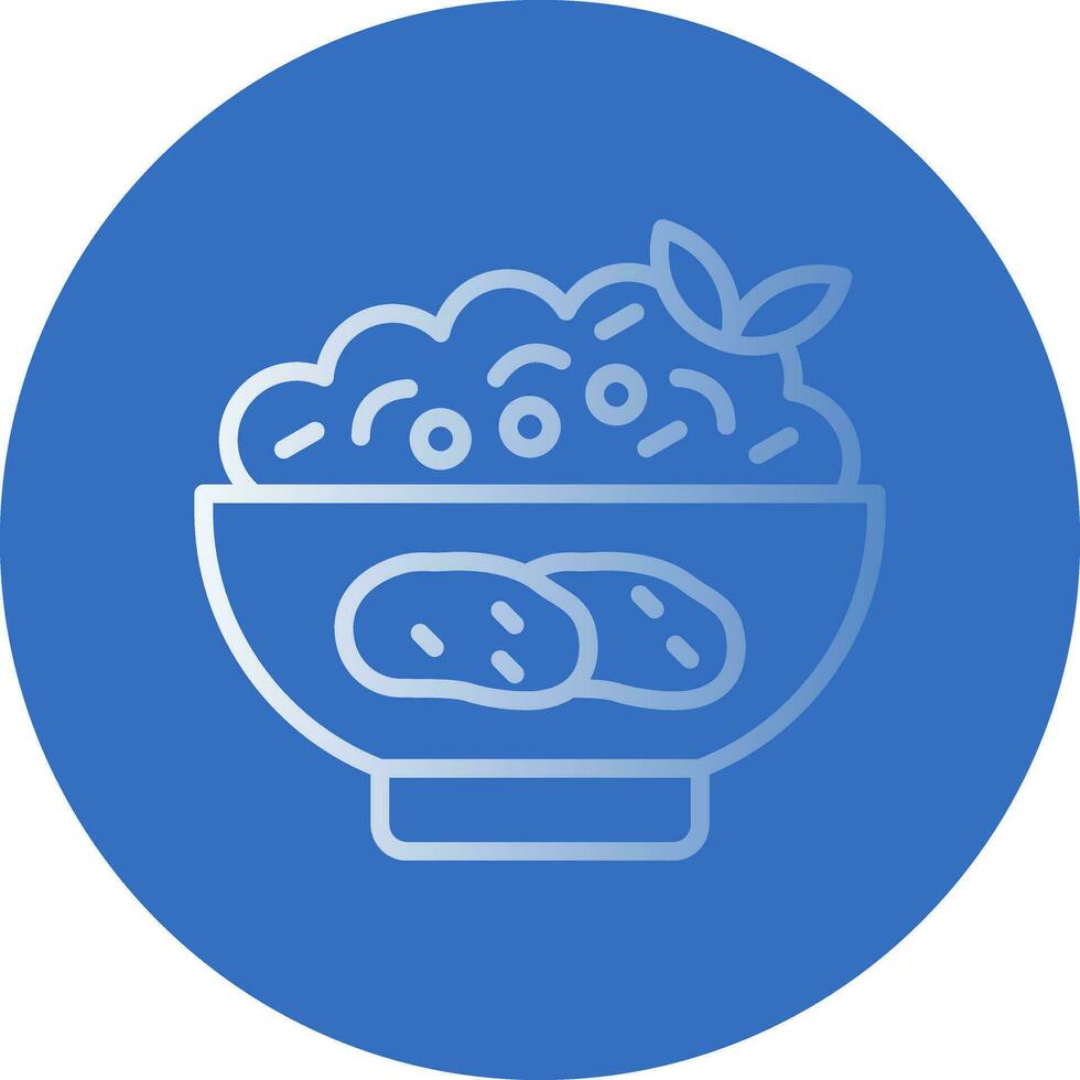 Mashed Potatoes Vector Icon Design