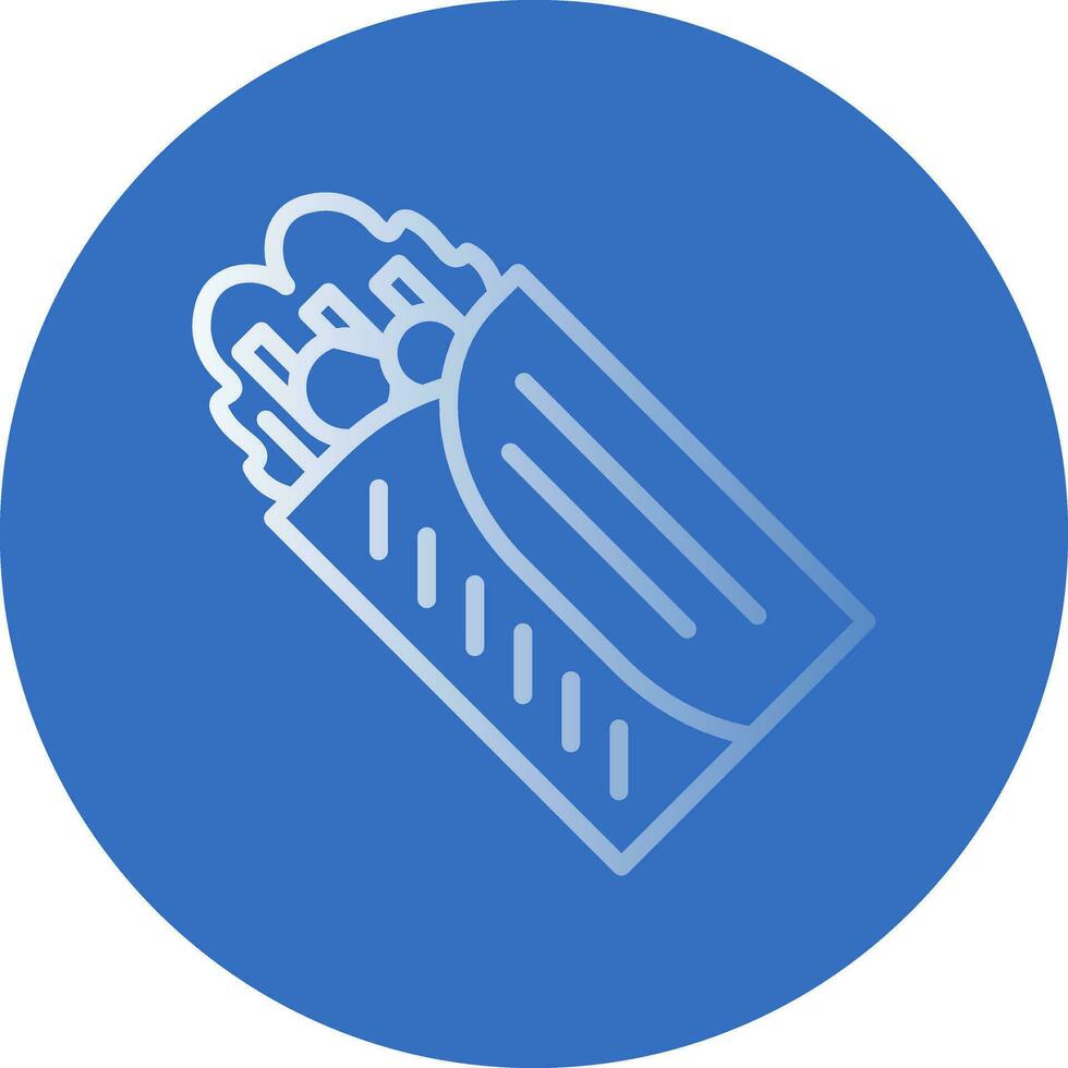 Veggie Wrap Vector Icon Design