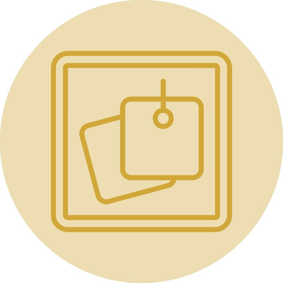 Sticky Notes Vector Icon Design