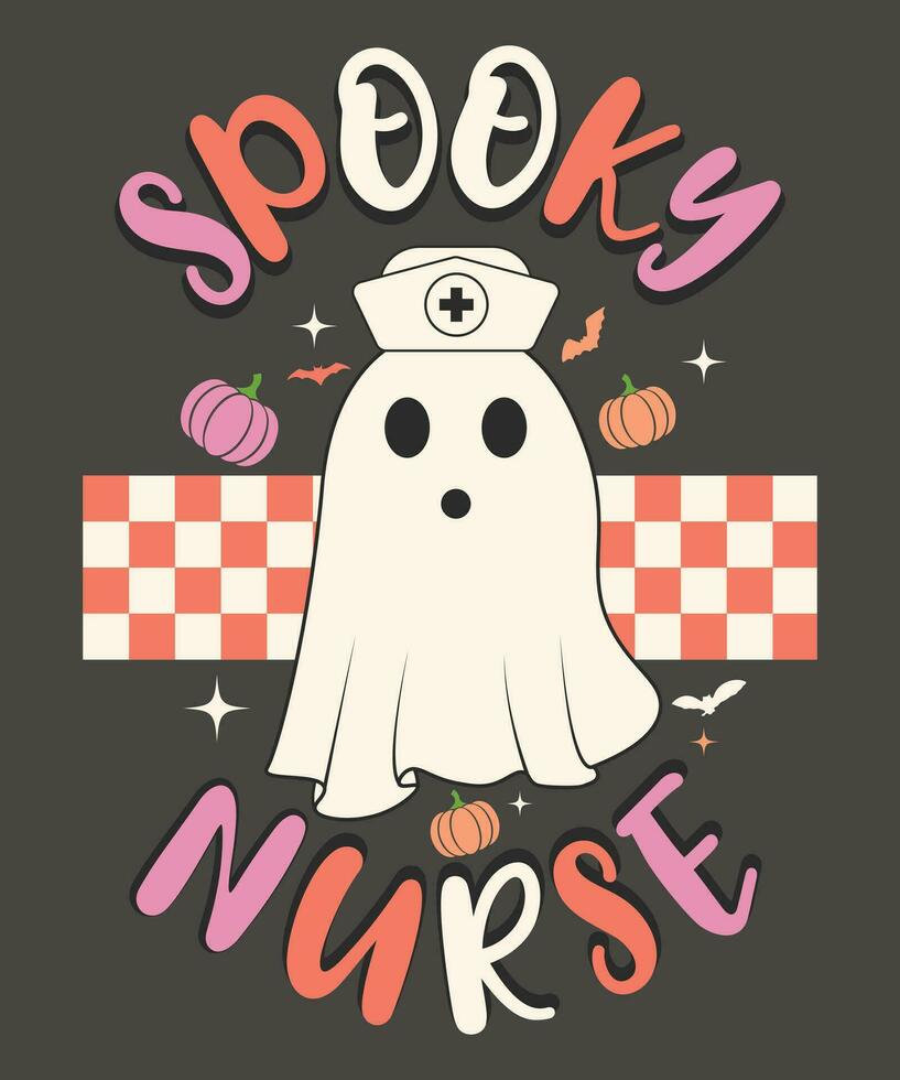 halloween design. Spooky nurse vector