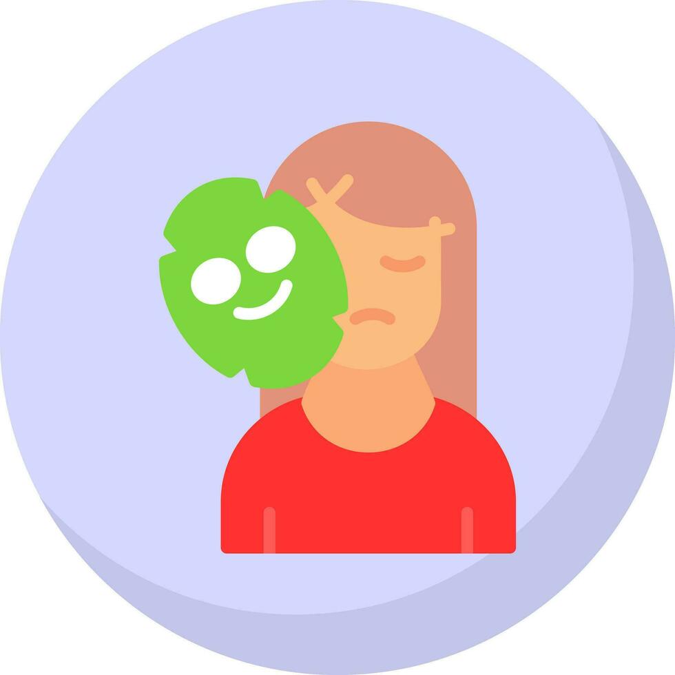 Face Mask Vector Icon Design