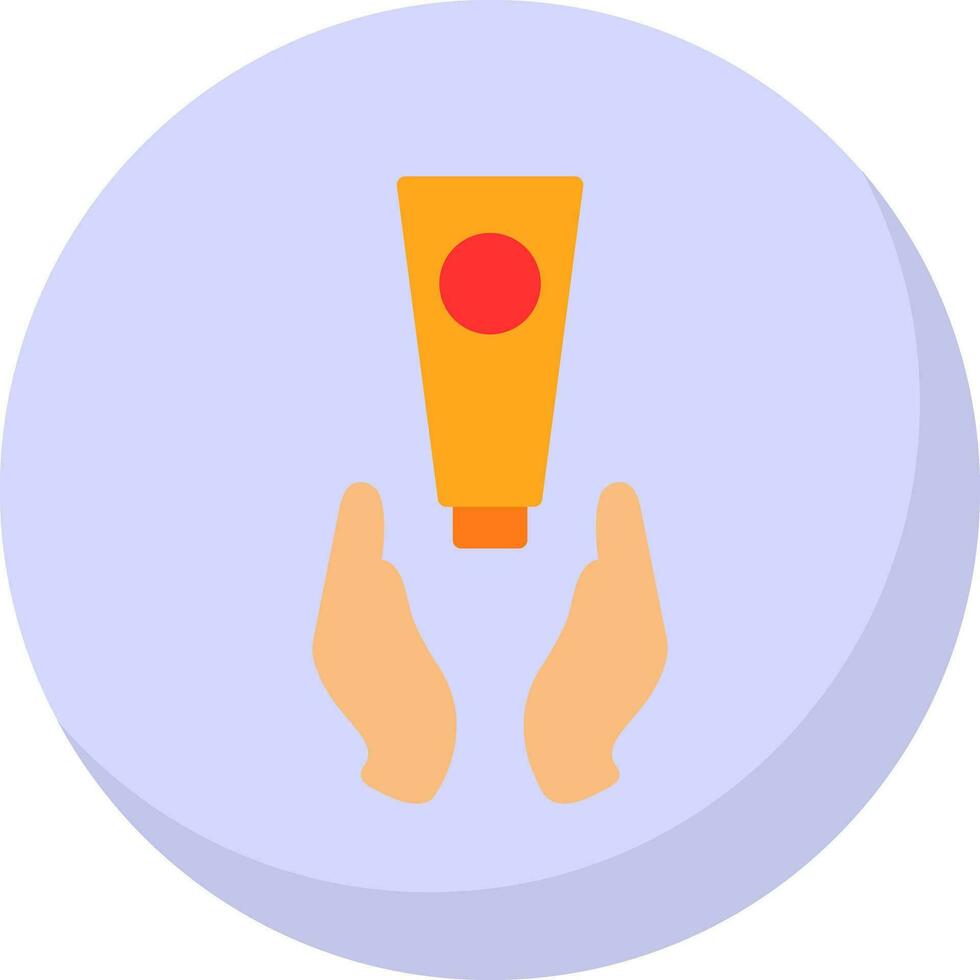 Hand Cream Vector Icon Design