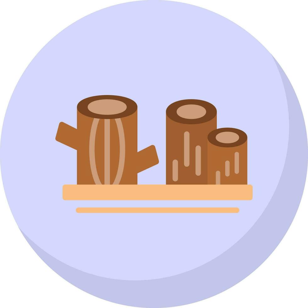 Logs Vector Icon Design