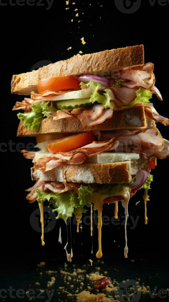 a photo of sandwich