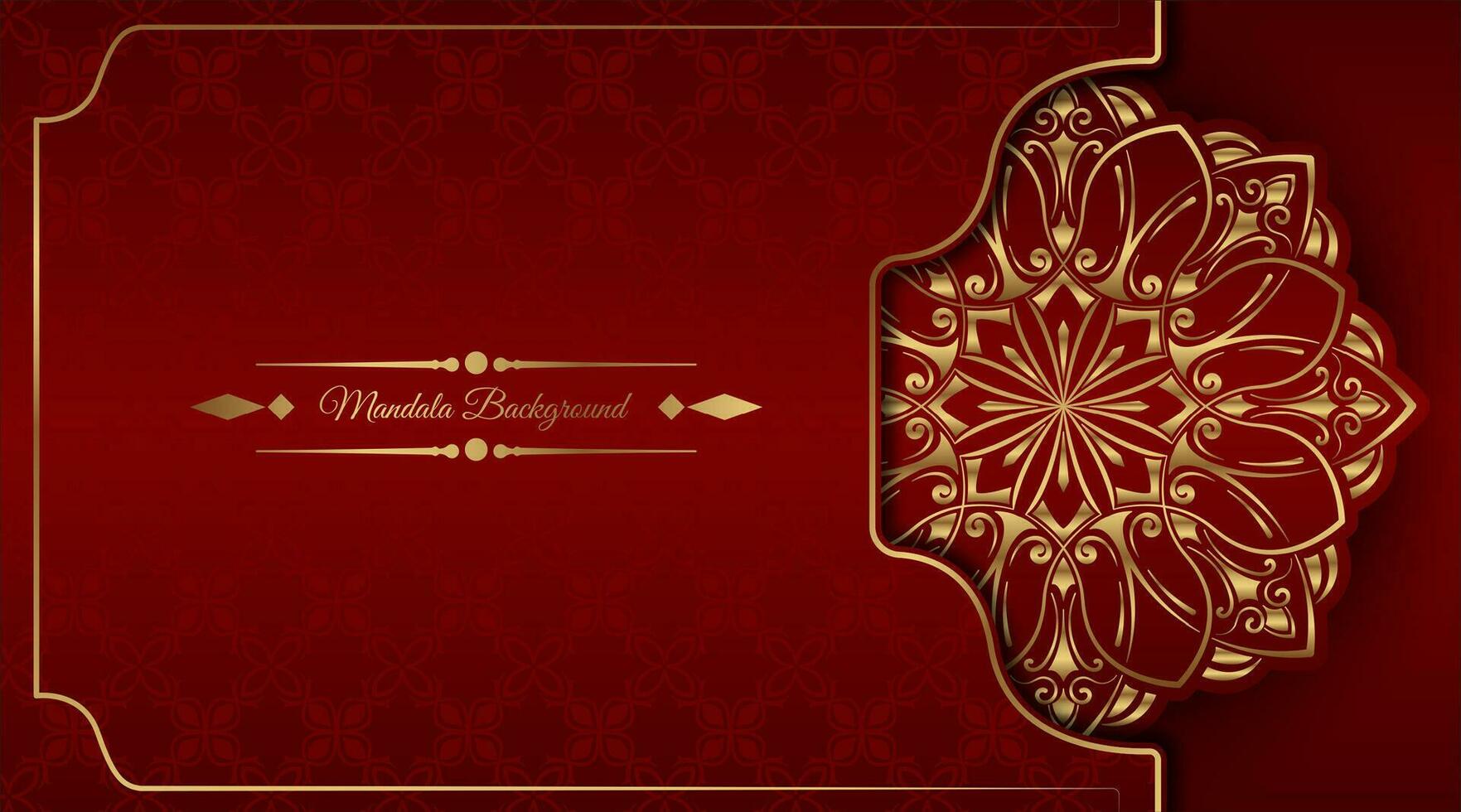 Luxury background with mandala ornament vector