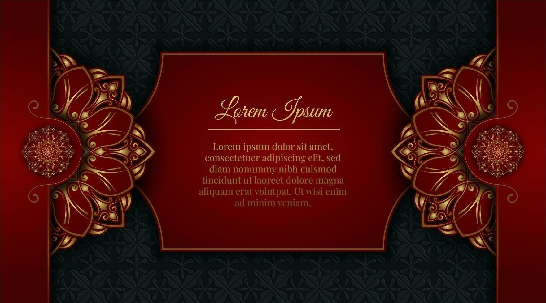 Luxury background with mandala ornament vector
