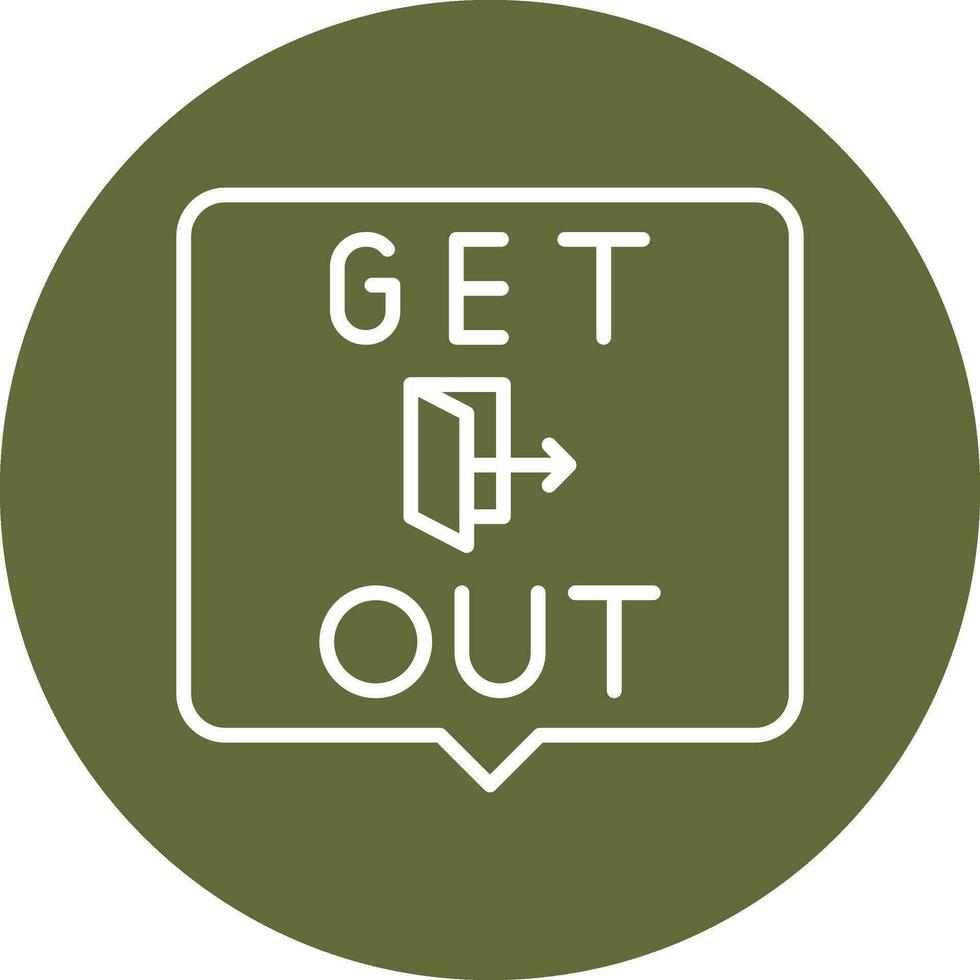 Get Out Vector Icon