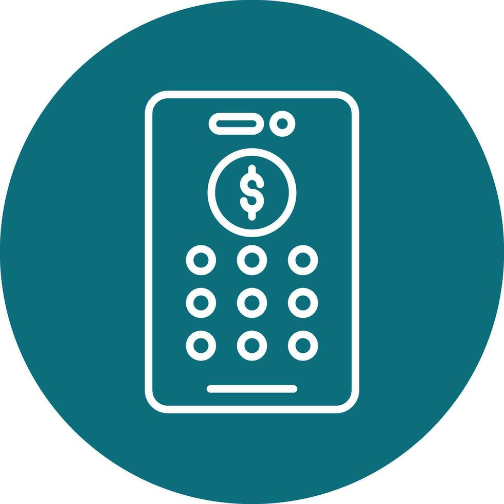 Banking Pin Code Vector Icon