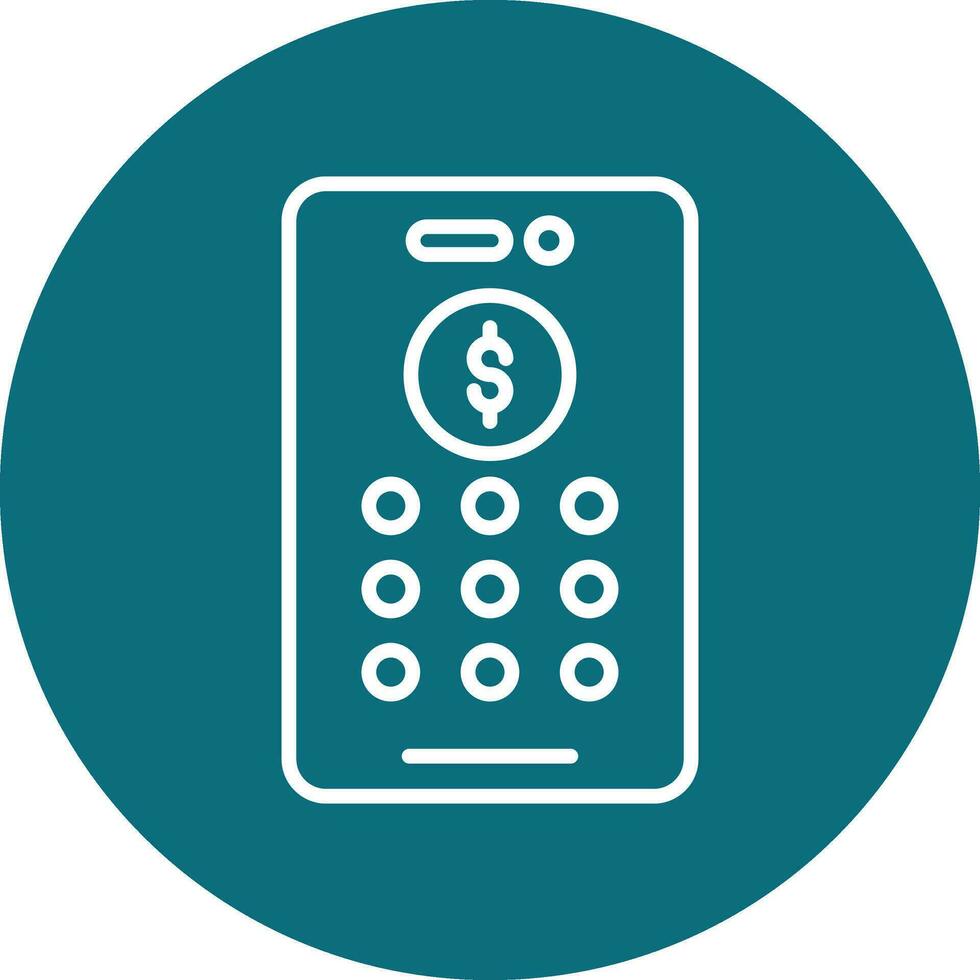 Banking Pin Code Vector Icon