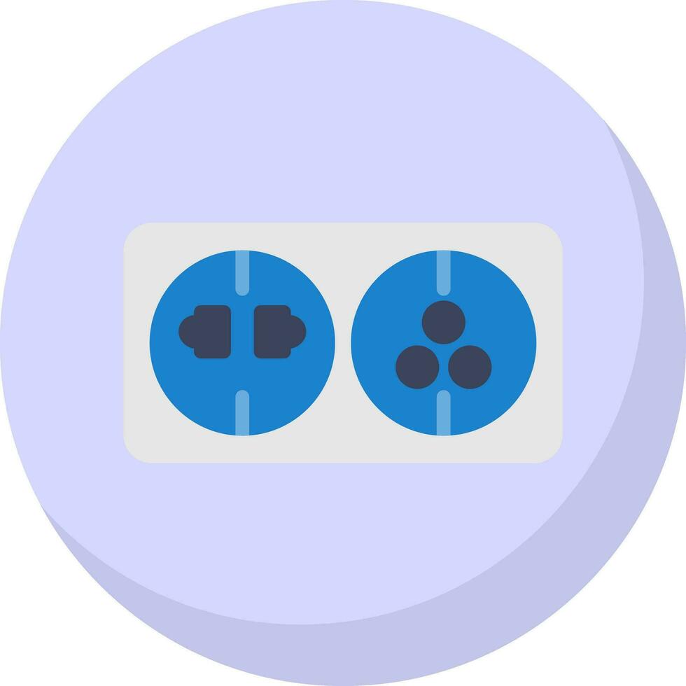 Wall socket Vector Icon Design