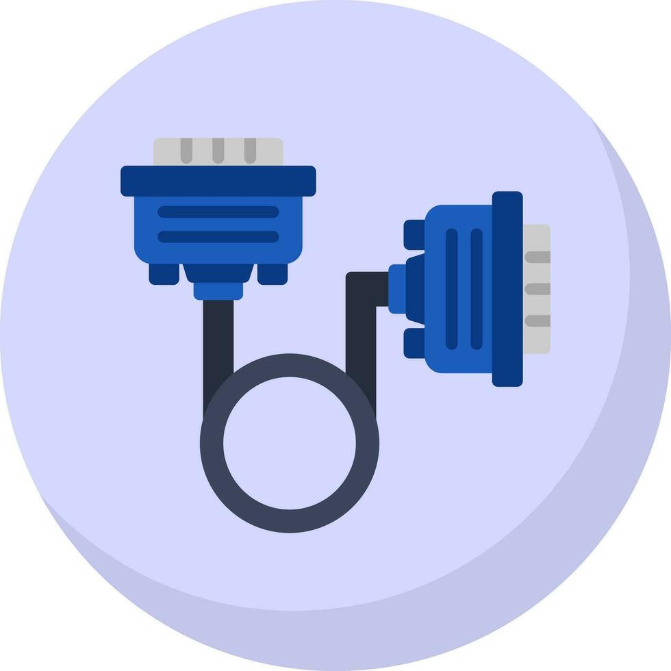 Vga cable Vector Icon Design