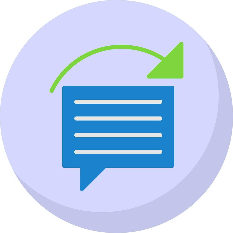 Reply Vector Icon Design
