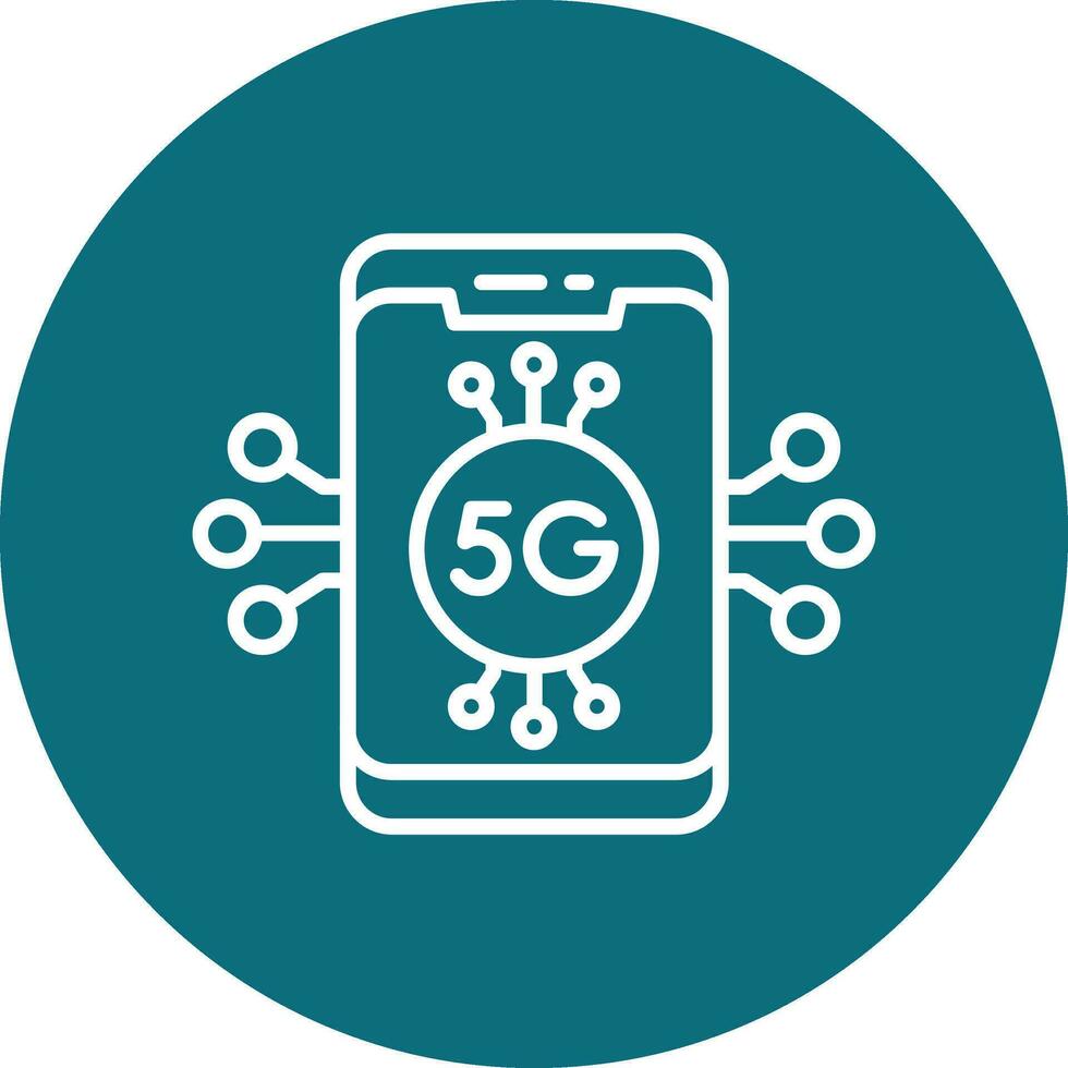 icono de vector de 5g