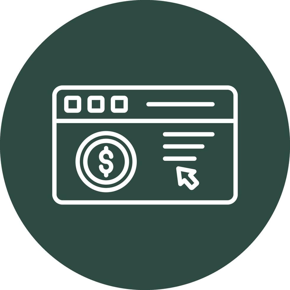 Pay Per Click Vector Icon