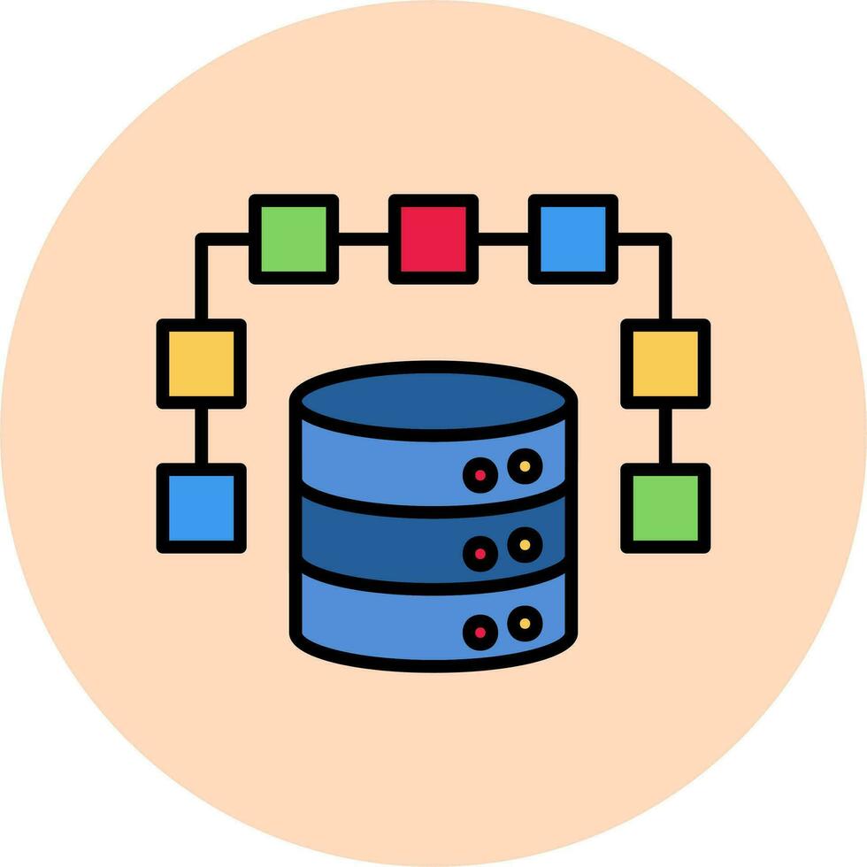 Structured Data Vector Icon
