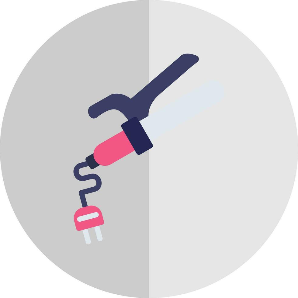 Curling Iron Vector Icon Design