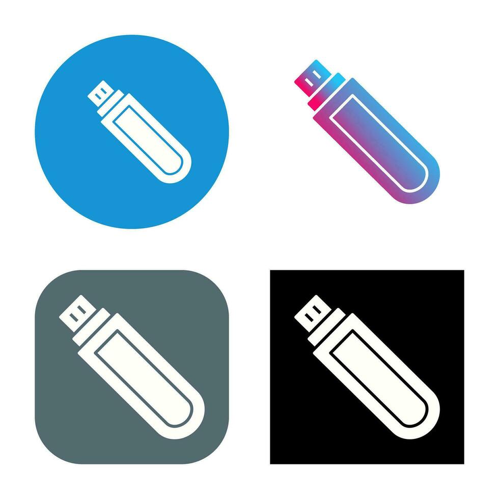 Unique USB Drive Vector Icon