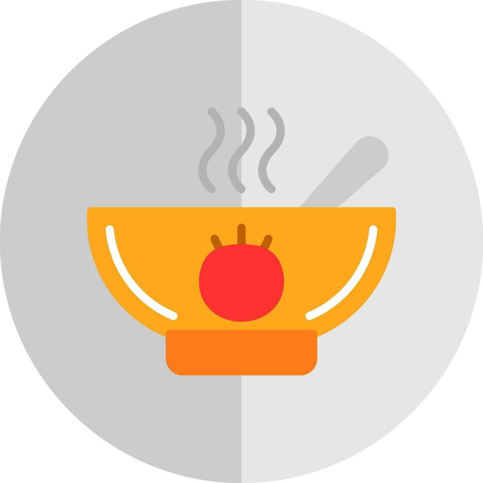 Tomato Soup Vector Icon Design