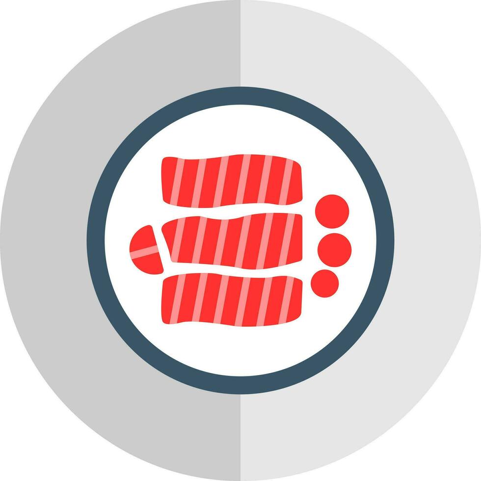 Teriyaki Chicken Vector Icon Design