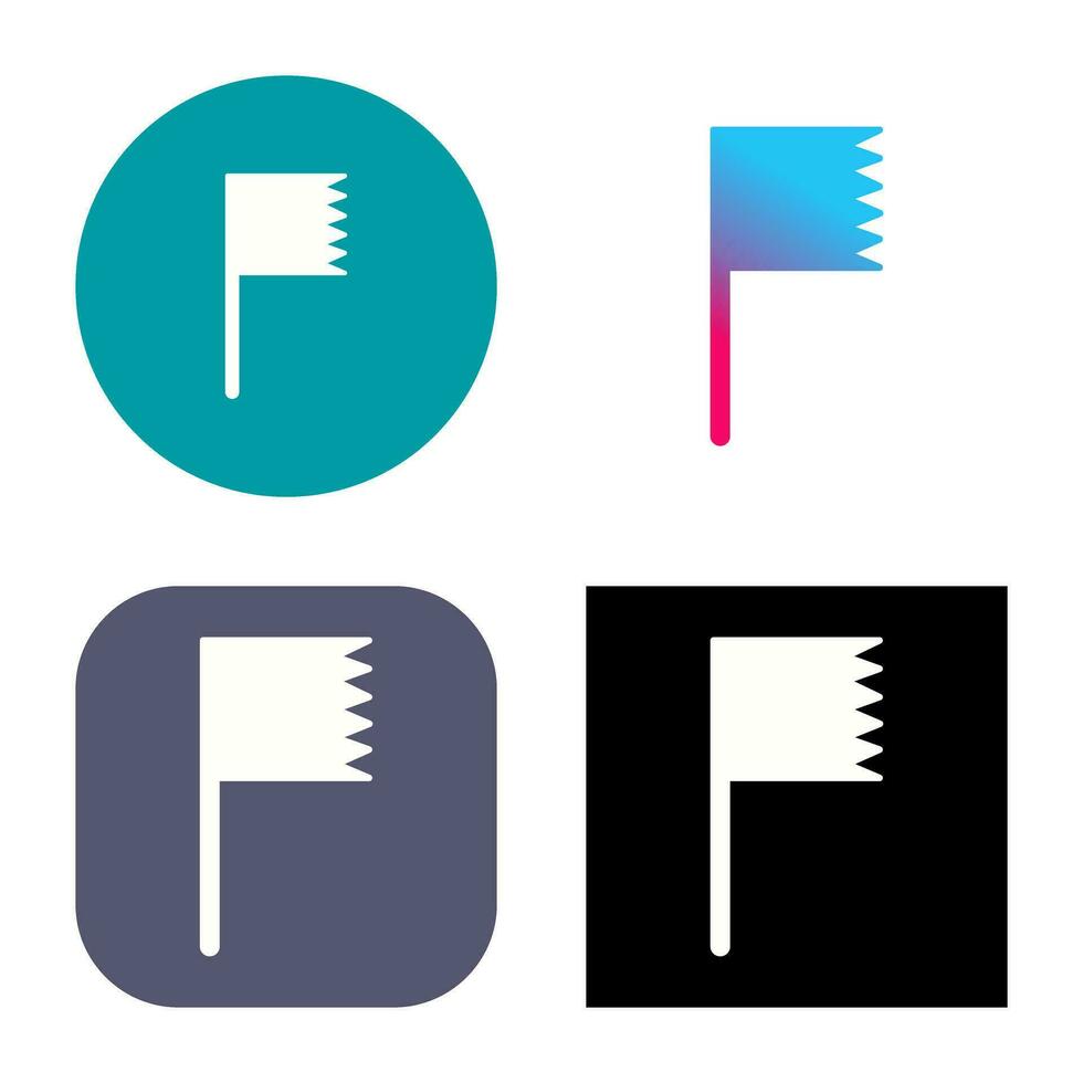 Unique Flag Vector Icon
