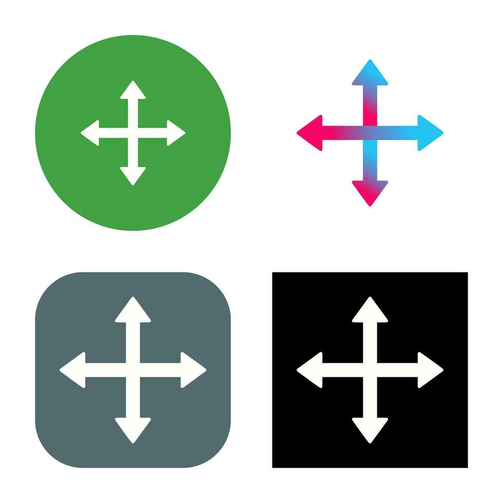 Unique Move Vector Icon
