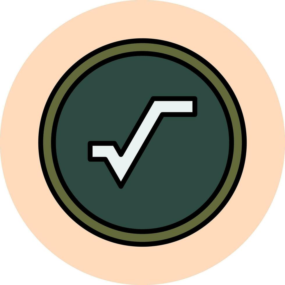 Square Root Vector Icon