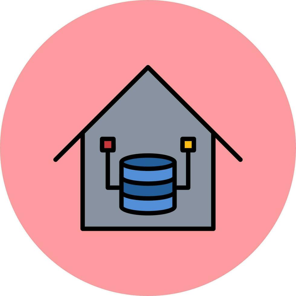 Data Warehouse Vector Icon